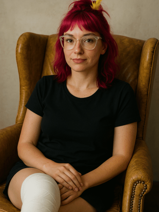 A AI generated image meant to be a likeness of the author of this piece.