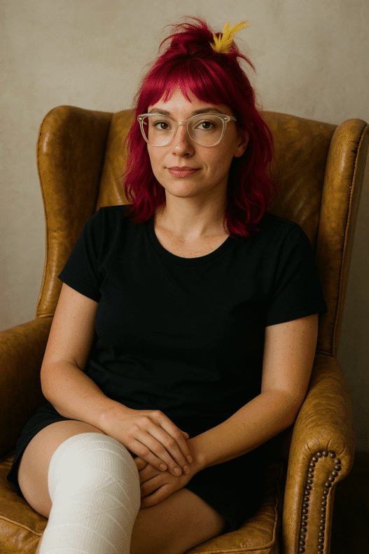 A AI generated image meant to be a likeness of the author of this piece.