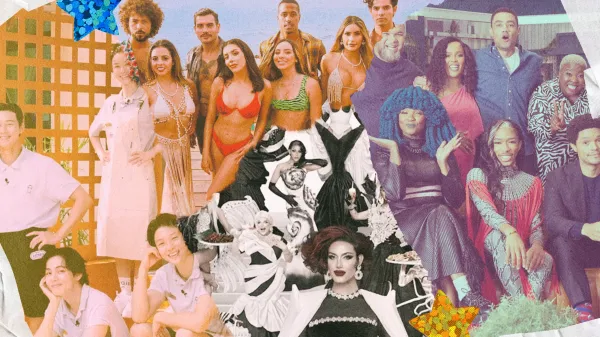 A collage of international reality television shows