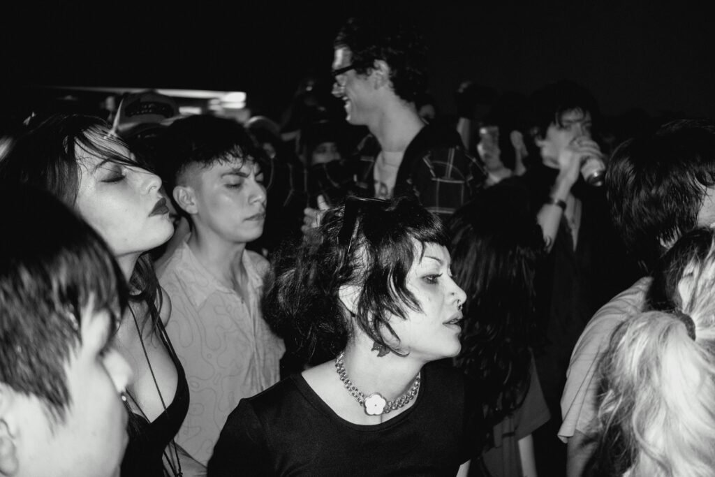 The crowd at a punk rock show