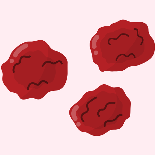 A cartoon bunch of raisins