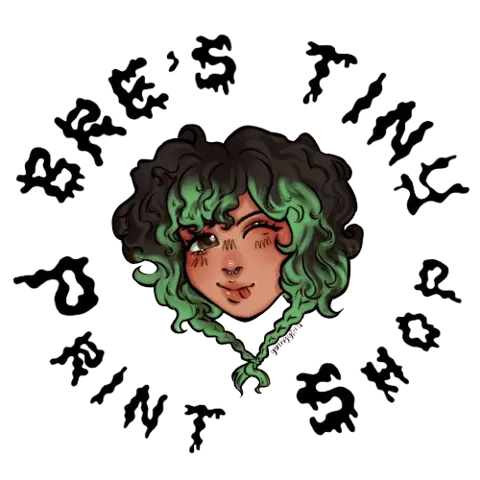 Bre's Tiny Print Shop logo.