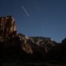 The nighttime sky in the Moab dessert
