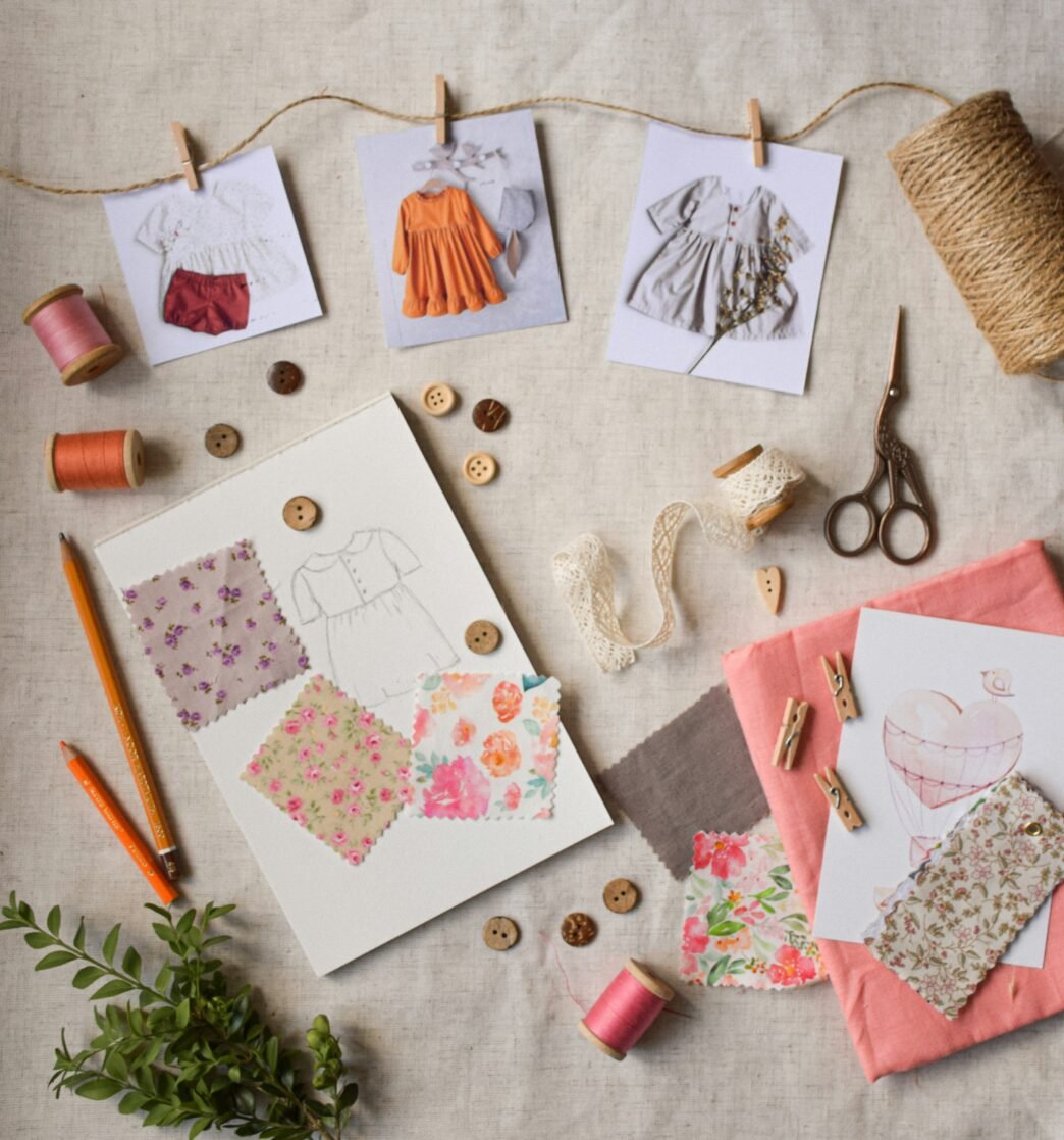 Inspiration pieces for dressmaking.