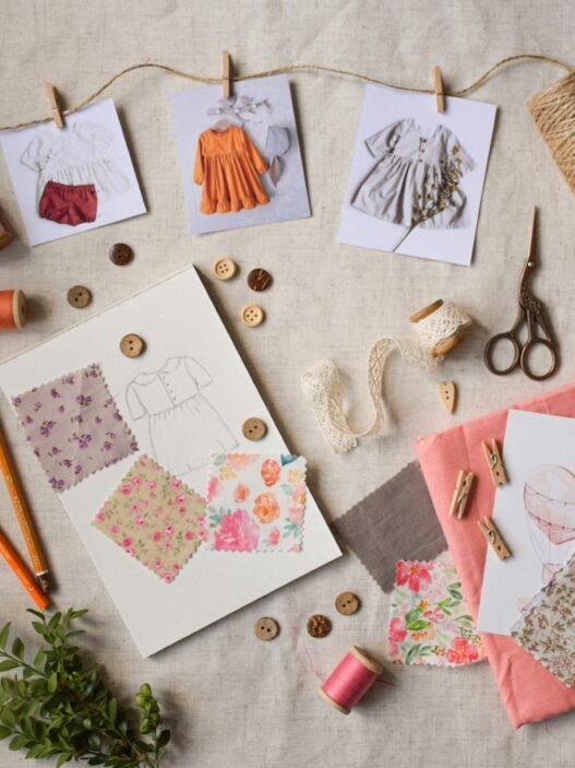 Inspiration pieces for dressmaking.